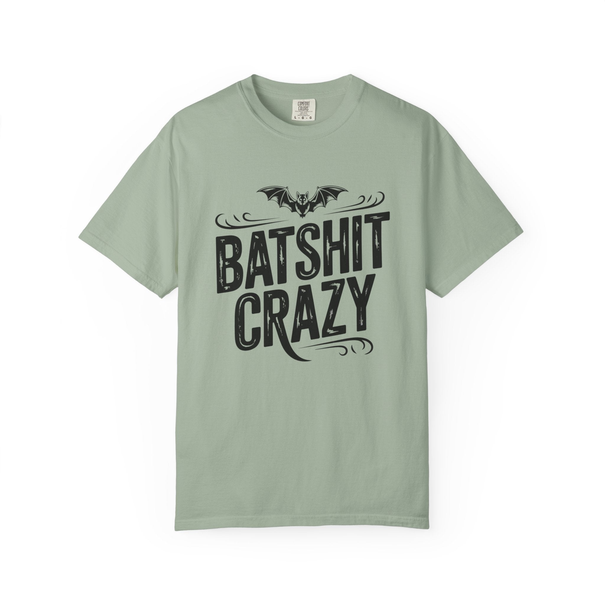 Batshit Crazy T-Shirt — Funny Gothic Bat Graphic Tee for Halloween & Gifts