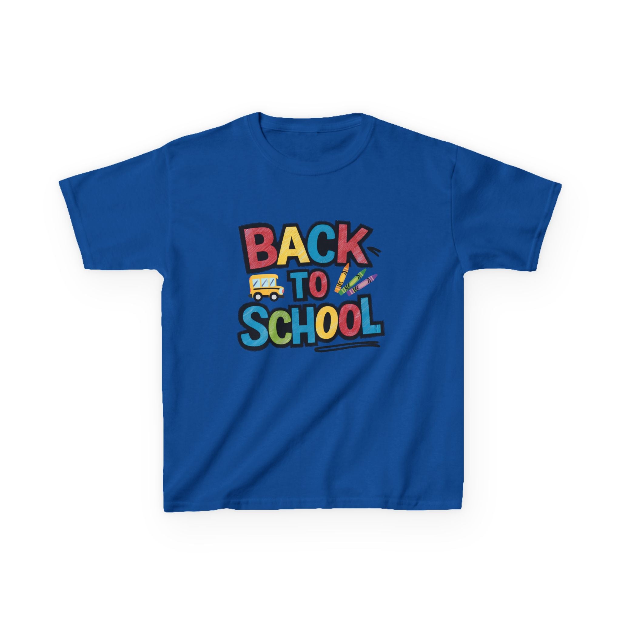 Back to School Kids T-Shirt — Colorful Retro School Design