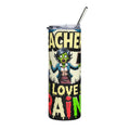 Funny Teacher 20oz Stainless Steel Tumbler — Teacher Loves Brains Zombie Halloween Gift Travel Cup