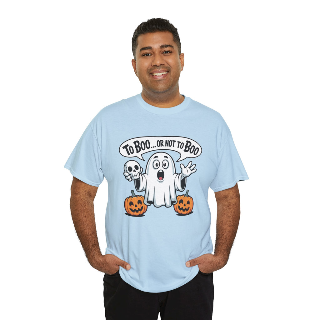 Halloween Ghost Tee - "To Boo... or Not to Boo" Cute Spooky Graphic T-Shirt