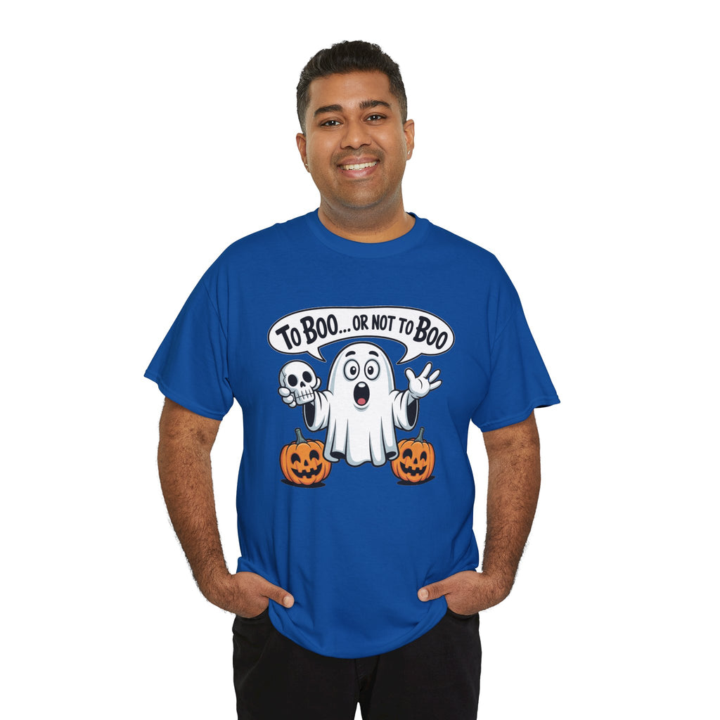 Halloween Ghost Tee - "To Boo... or Not to Boo" Cute Spooky Graphic T-Shirt