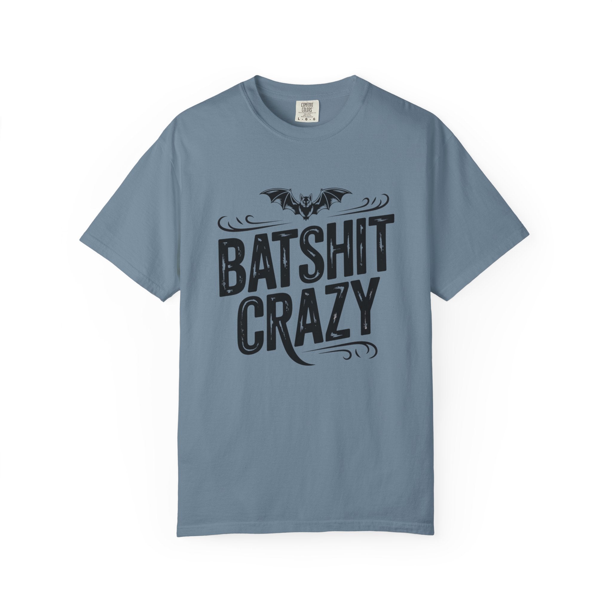 Batshit Crazy T-Shirt — Funny Gothic Bat Graphic Tee for Halloween & Gifts