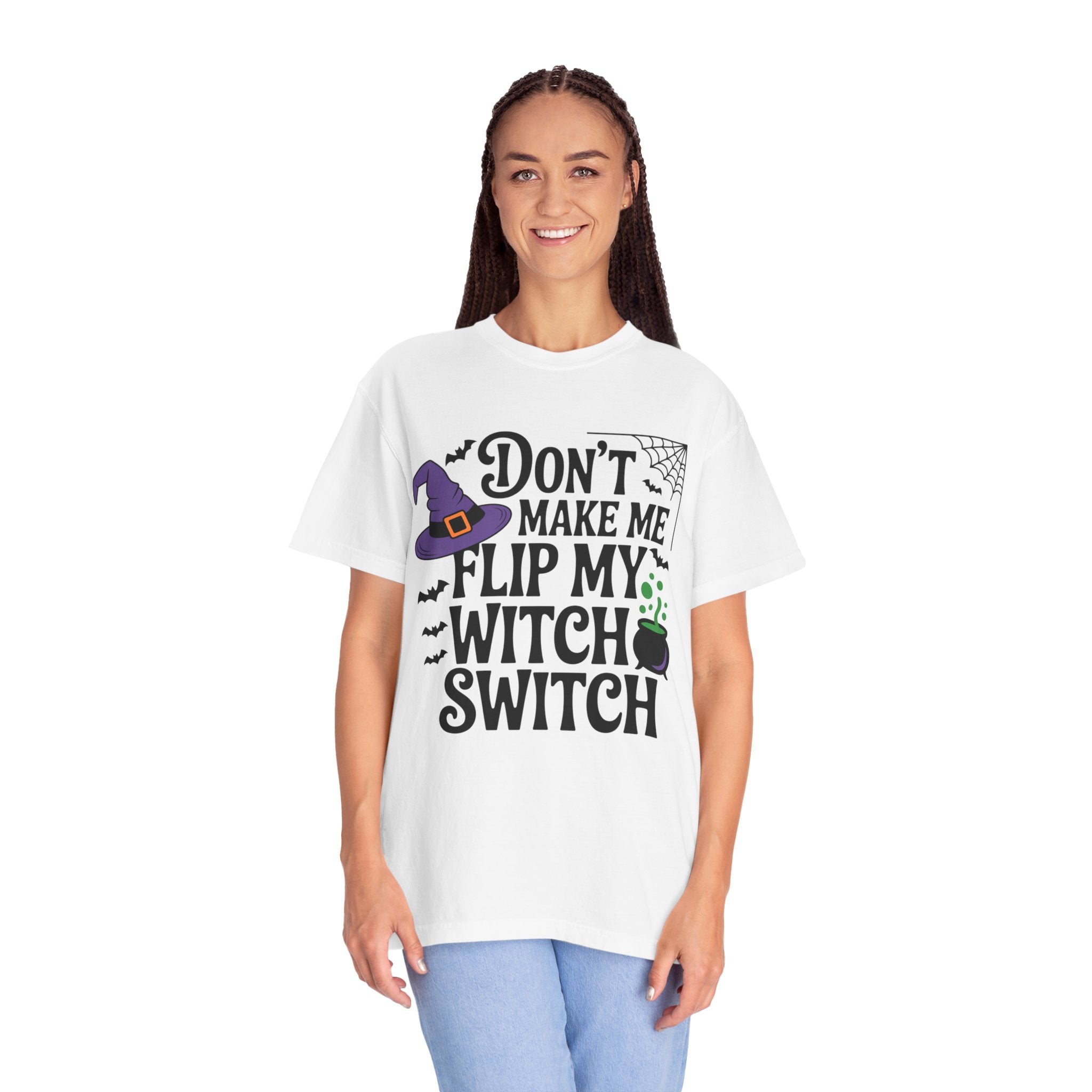 Halloween T-Shirt: "Don't Make Me Flip My Witch Switch" Graphic Tee