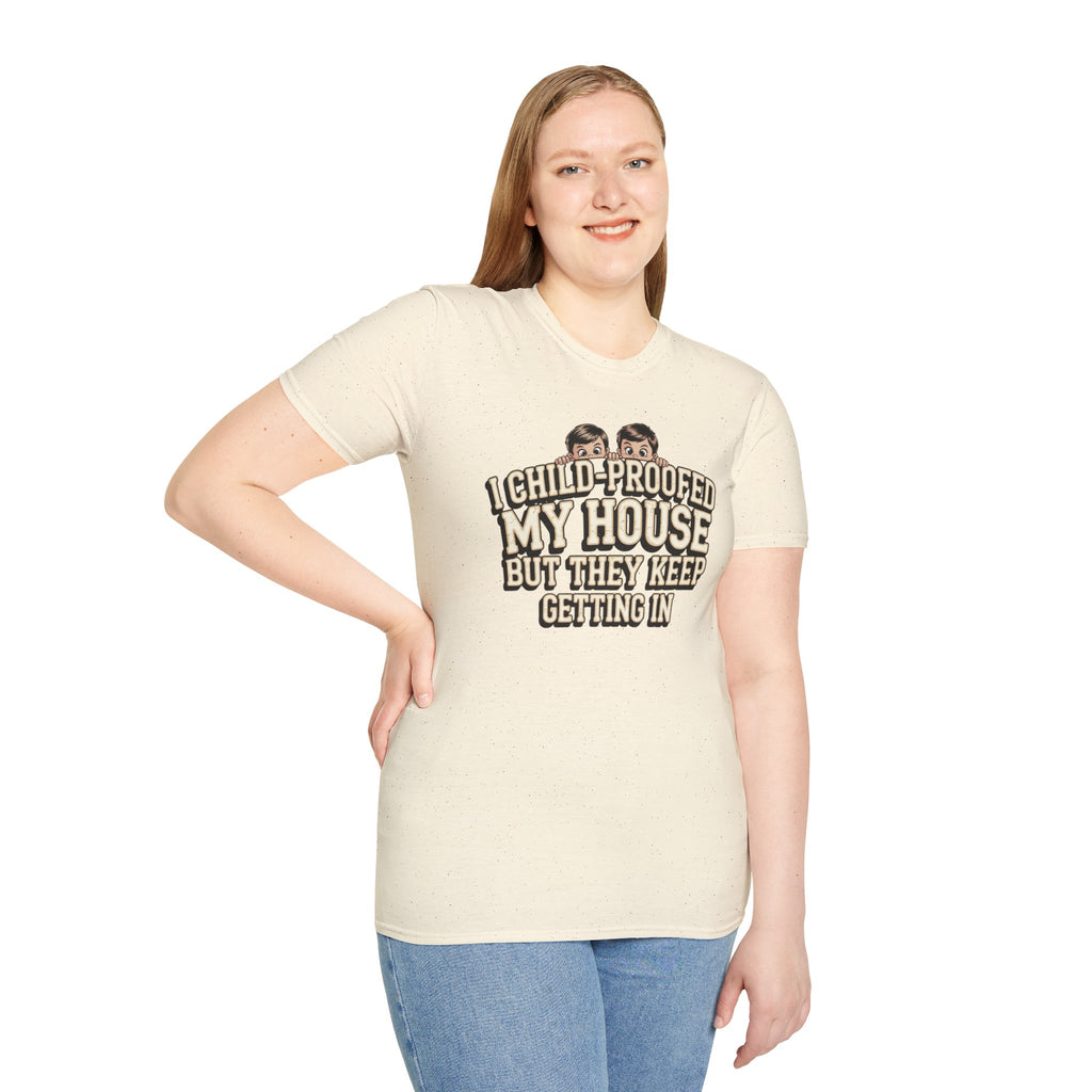 Funny Mom T-Shirt — I Child-Proofed My House Parenting Humor Gift Tee for Moms