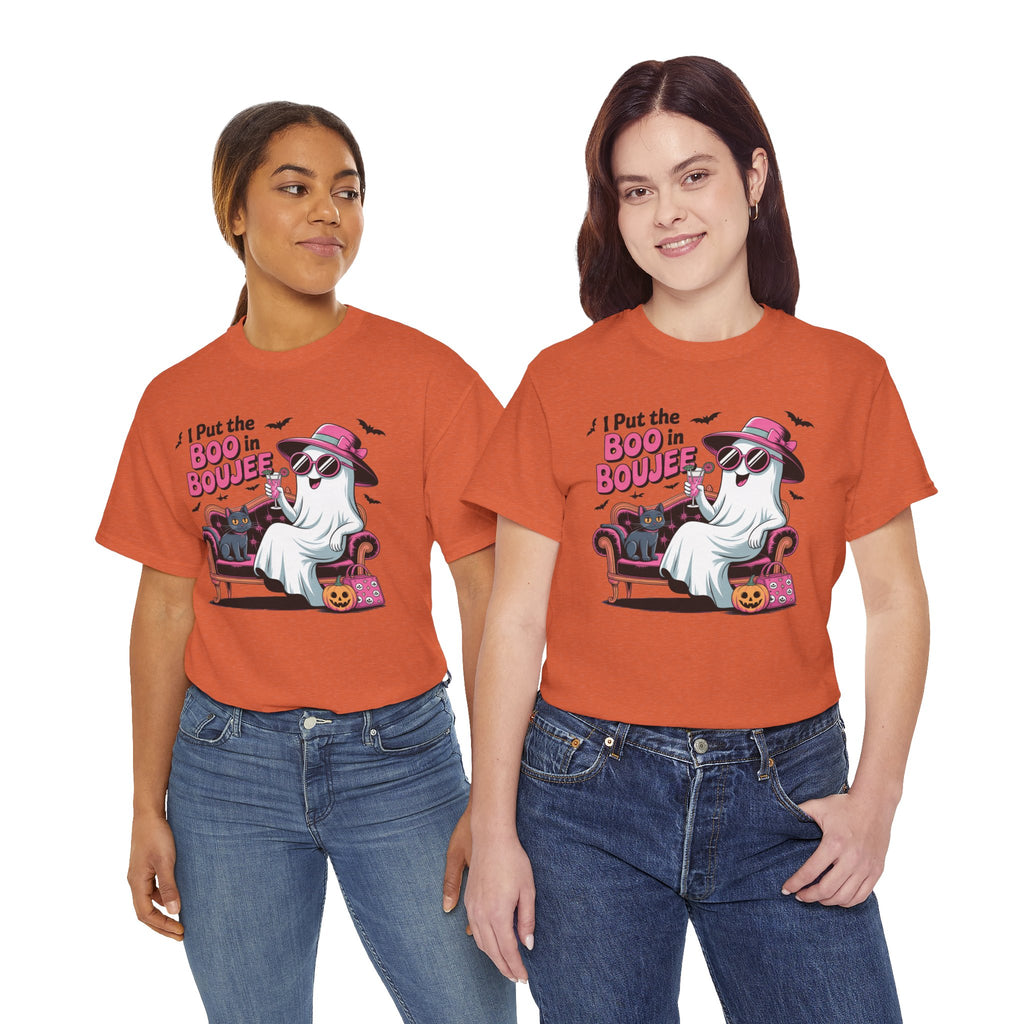 I Put the Boo in Boujee Ghost T-Shirt — Funny Halloween Chic Tee