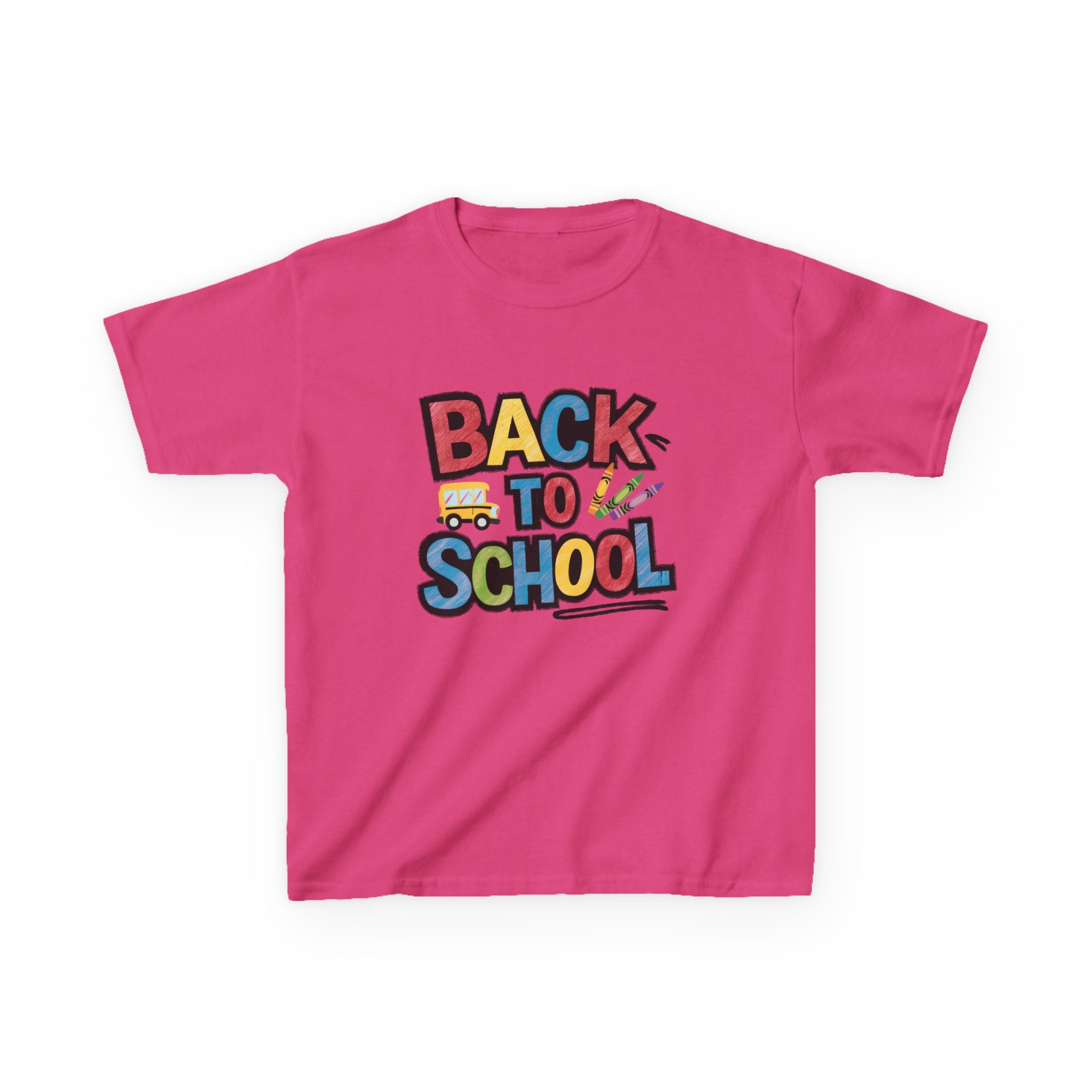 Back to School Kids T-Shirt — Colorful Retro School Design