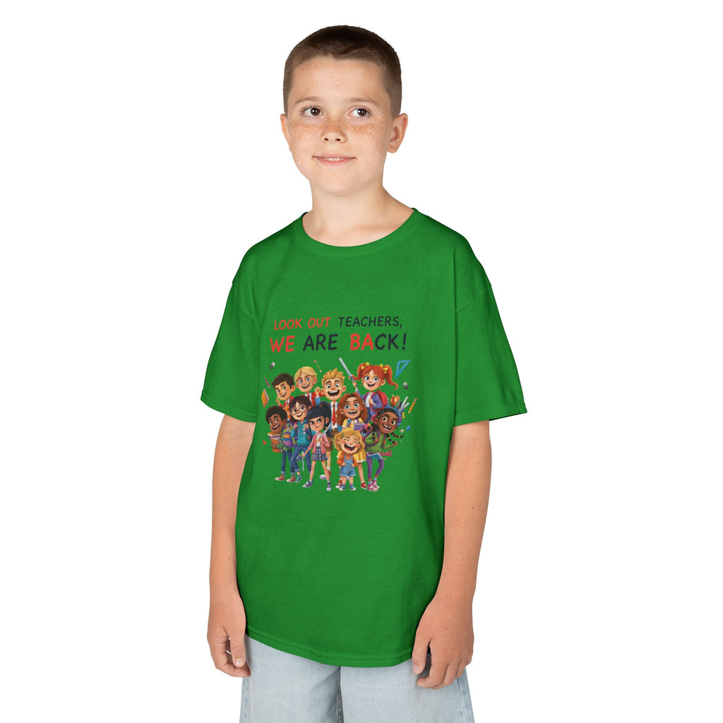 Kids T‑Shirt — "Look Out Teachers, We Are Back!" Back-to-School Graphic Tee