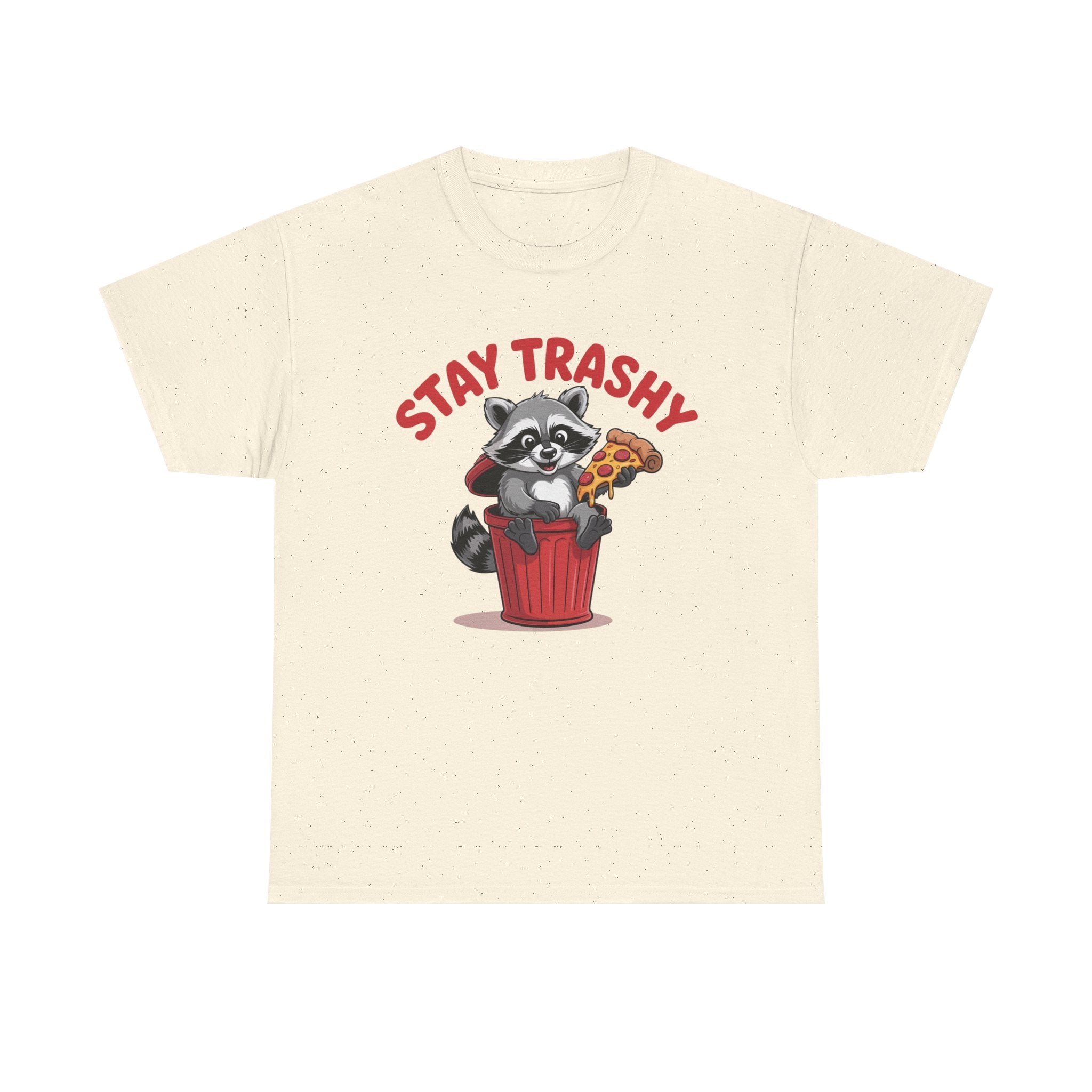 Funny Raccoon T-Shirt — Stay Trashy Humor Gift Tee for Women