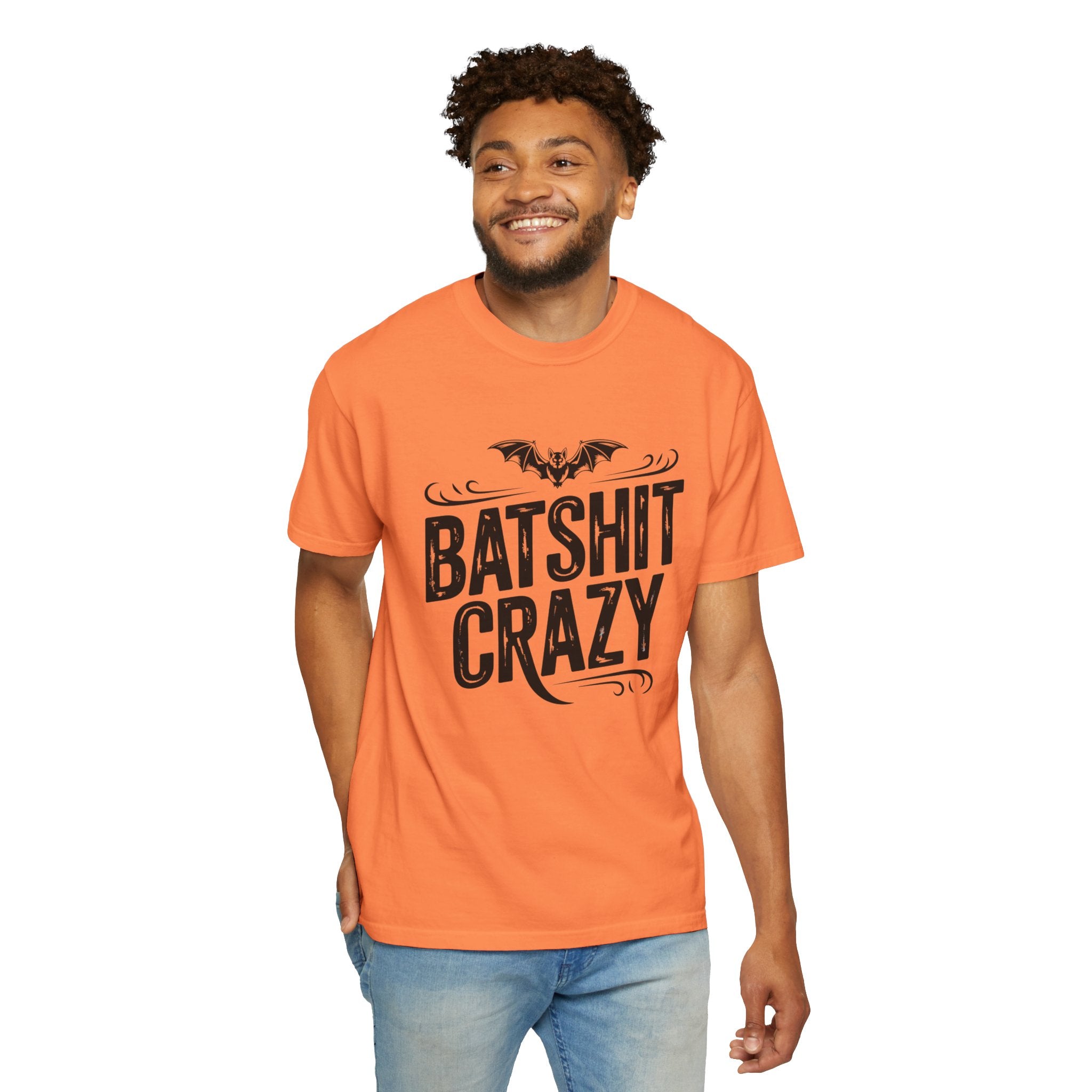 Batshit Crazy T-Shirt — Funny Gothic Bat Graphic Tee for Halloween & Gifts