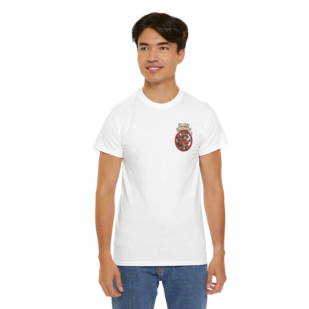 Graphic Tee — "What Are You Looking At?" Raccoon Illustration T-Shirt