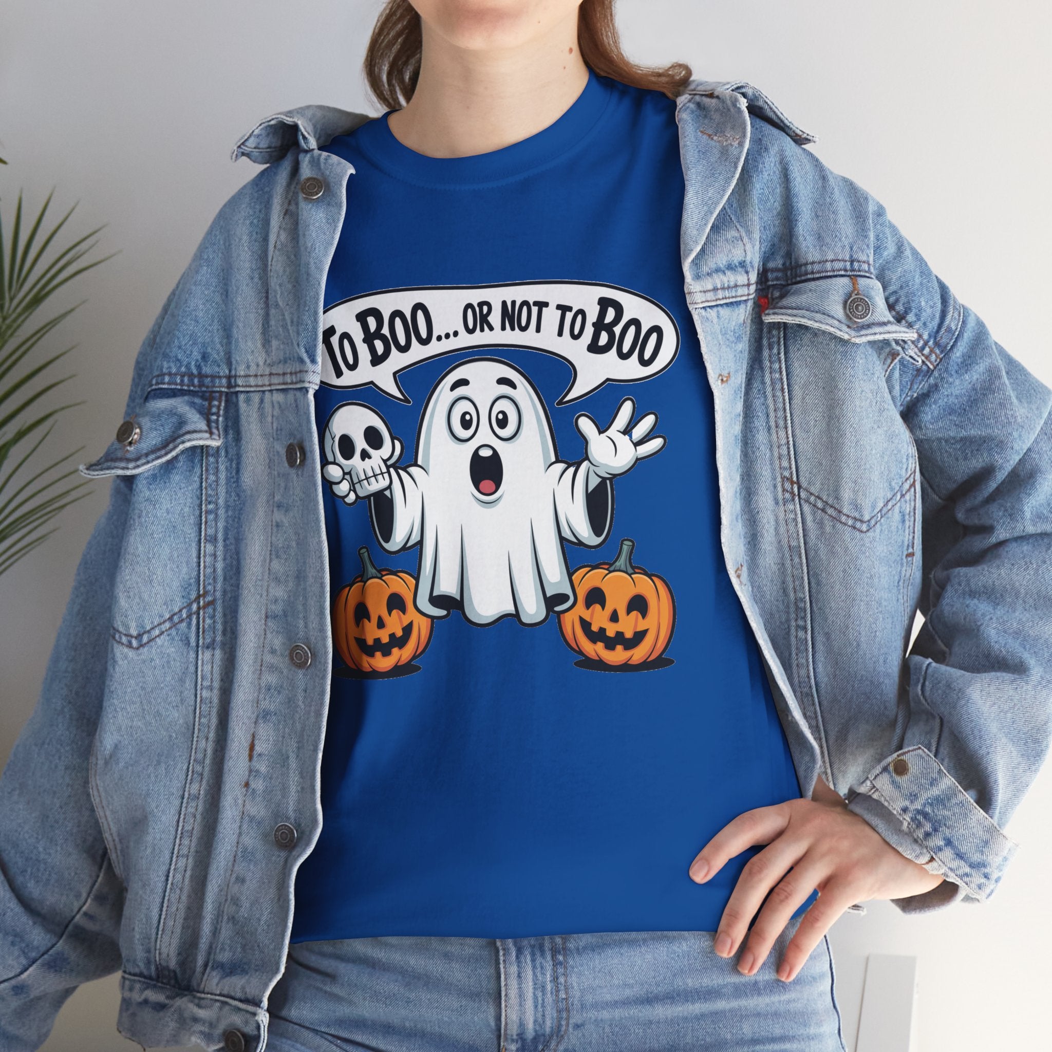 Halloween Ghost Tee - "To Boo... or Not to Boo" Cute Spooky Graphic T-Shirt