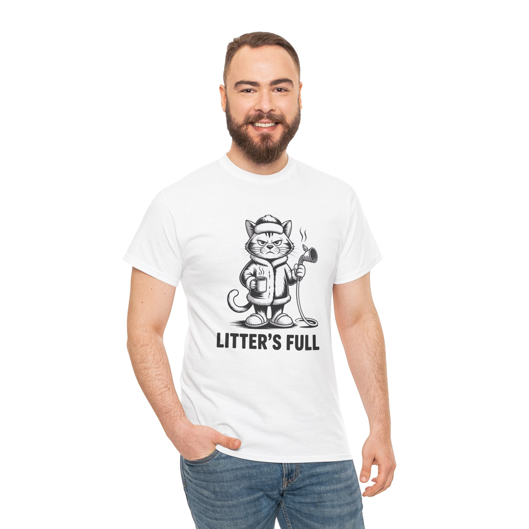 Cat Litter's Full Tee — Funny Cat Graphic T-Shirt