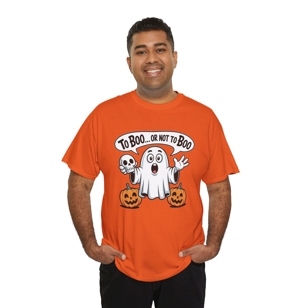 Halloween Ghost Tee - "To Boo... or Not to Boo" Cute Spooky Graphic T-Shirt